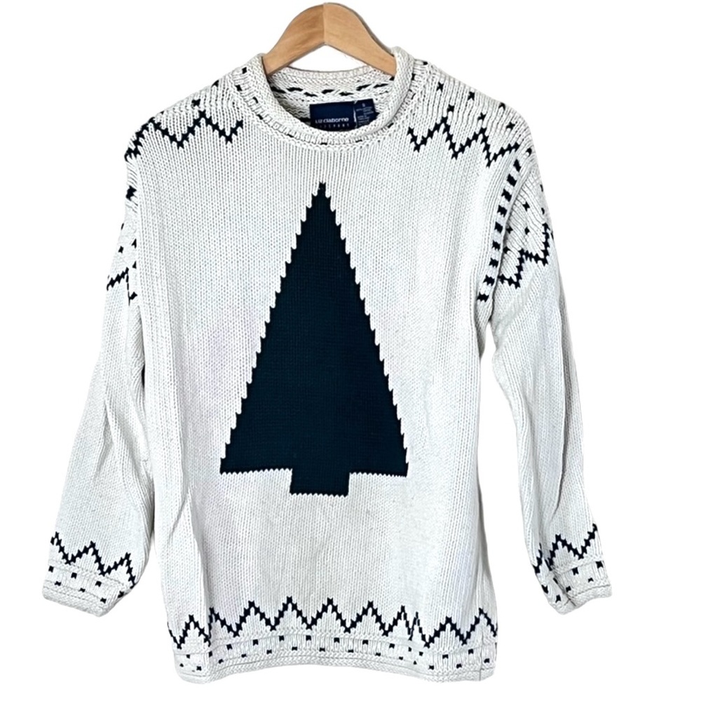 Liz Claiborne | Vintage Christmas knit pullover sweater size small